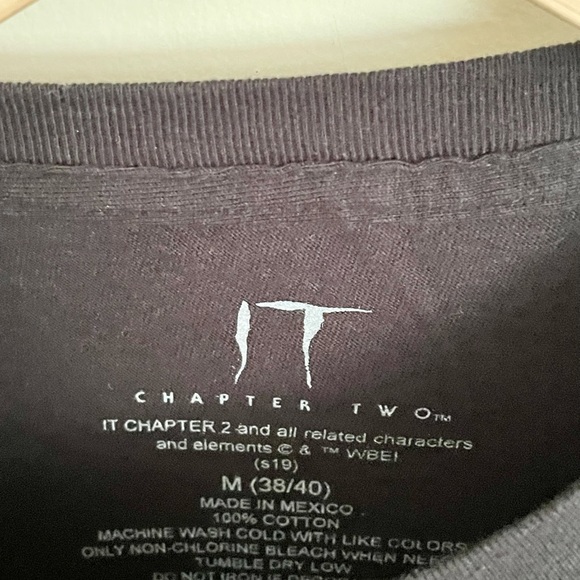 NEW IT Chapter Two Pennywise Glitch Graphic Black T Shirt Adult size Medium - Picture 6 of 6
